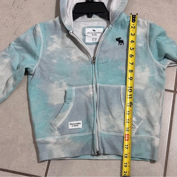 Abercrombie Kids Girls Full Zip Up Blue Tie Dye Jacket size 9/10. - Picture 8 of 8